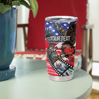 Pearl Harbor Remembrance Day Personalized Tumbler Cup Lest We Forget - The Bald Eagle Remembers - Wonder Print Shop