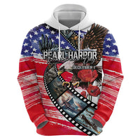 Pearl Harbor Remembrance Day Personalized Zip Hoodie Lest We Forget - The Bald Eagle Remembers - Wonder Print Shop