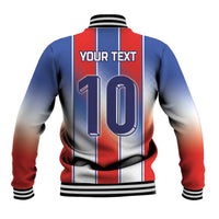 Custom France National Football Baseball Jacket Paris Architecture-Inspired Geometry - Wonder Print Shop