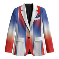 Custom France National Football Blazer Paris Architecture-Inspired Geometry - Wonder Print Shop