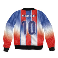 Custom France National Football Bomber Jacket Paris Architecture-Inspired Geometry - Wonder Print Shop