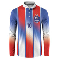 Custom France National Football Button Sweatshirt Paris Architecture-Inspired Geometry - Wonder Print Shop