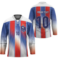 Custom France National Football Hockey Jersey Paris Architecture-Inspired Geometry - Wonder Print Shop