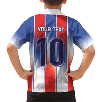 Custom France National Football Kid Hawaiian Shirt Paris Architecture-Inspired Geometry - Wonder Print Shop
