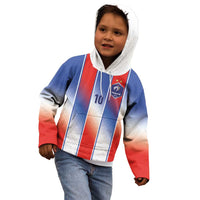 Custom France National Football Kid Hoodie Paris Architecture-Inspired Geometry - Wonder Print Shop
