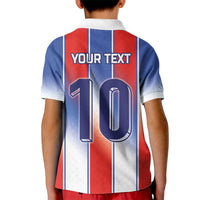 Custom France National Football Kid Polo Shirt Paris Architecture-Inspired Geometry - Wonder Print Shop