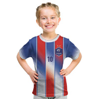 Custom France National Football Kid T Shirt Paris Architecture-Inspired Geometry - Wonder Print Shop