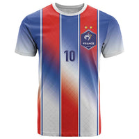 Custom France National Football T Shirt Paris Architecture-Inspired Geometry - Wonder Print Shop