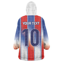 Custom France National Football Wearable Blanket Hoodie Paris Architecture-Inspired Geometry - Wonder Print Shop