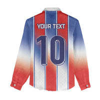 Custom France National Football Women Casual Shirt Paris Architecture-Inspired Geometry - Wonder Print Shop