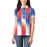Custom France National Football Women Polo Shirt Paris Architecture-Inspired Geometry - Wonder Print Shop