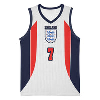 Custom England National Football Basketball Jersey Retro Style-Inspired 1998 - Wonder Print Shop
