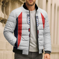 Custom England National Football Bomber Puffer Jacket Retro Style-Inspired 1998 - Wonder Print Shop