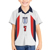 Custom England National Football Kid Hawaiian Shirt Retro Style-Inspired 1998 - Wonder Print Shop