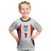 Custom England National Football Kid T Shirt Retro Style-Inspired 1998 - Wonder Print Shop