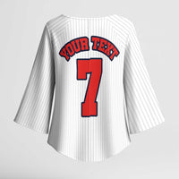 Custom England National Football Kimono Sleeve Blouse Retro Style-Inspired 1998 - Wonder Print Shop