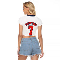 Custom England National Football Raglan Cropped T Shirt Retro Style-Inspired 1998 - Wonder Print Shop