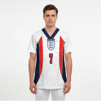 Custom England National Football Scrub Top Retro Style-Inspired 1998 - Wonder Print Shop