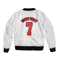 Custom England National Football Sleeve Zip Bomber Jacket Retro Style-Inspired 1998 - Wonder Print Shop