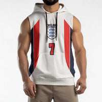 Custom England National Football Sleeveless Hoodie Retro Style-Inspired 1998 - Wonder Print Shop