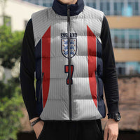 Custom England National Football Sleeveless Puffer Jacket Retro Style-Inspired 1998 - Wonder Print Shop