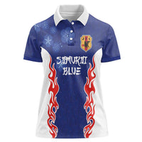 Custom Japan National Football Women Polo Shirt Retro Style-Inspired 1998 - Wonder Print Shop