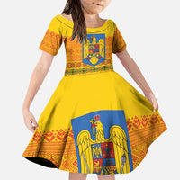 Romania Merry Christmas Family Matching Tank Maxi Dress and Hawaiian Shirt Romania Emblem Traditional Folk Art - Wonder Print Shop