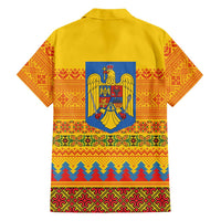 Romania Merry Christmas Hawaiian Shirt Romania Emblem Traditional Folk Art - Wonder Print Shop