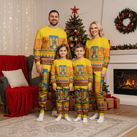Romania Merry Christmas Pajama Set Romania Emblem Traditional Folk Art - Wonder Print Shop