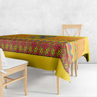 Romania Merry Christmas Tablecloth Romania Emblem Traditional Folk Art - Wonder Print Shop