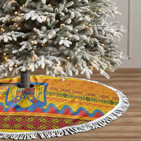 Romania Merry Christmas Tree Skirt Romania Emblem Traditional Folk Art - Wonder Print Shop