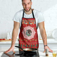 Mexico Merry Christmas Apron Mexican Cultural Emblem Xmas Style - Wonder Print Shop