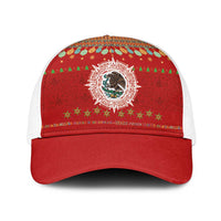Mexico Merry Christmas Baseball Net Cap Mexican Cultural Emblem Xmas Style - Wonder Print Shop