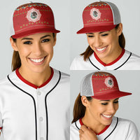 Mexico Merry Christmas Baseball Net Cap Mexican Cultural Emblem Xmas Style - Wonder Print Shop