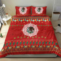 Mexico Merry Christmas Bedding Set Mexican Cultural Emblem Xmas Style - Wonder Print Shop