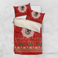 Mexico Merry Christmas Bedding Set Mexican Cultural Emblem Xmas Style - Wonder Print Shop