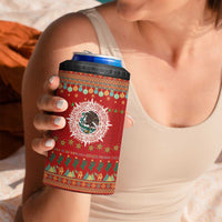 Mexico Merry Christmas 4 in 1 Can Cooler Tumbler Mexican Cultural Emblem Xmas Style - Wonder Print Shop