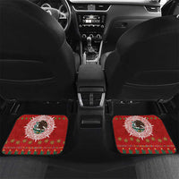 Mexico Merry Christmas Car Mats Mexican Cultural Emblem Xmas Style - Wonder Print Shop