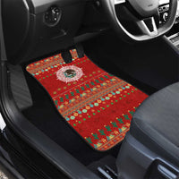Mexico Merry Christmas Car Mats Mexican Cultural Emblem Xmas Style - Wonder Print Shop