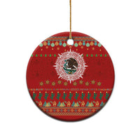 Mexico Merry Christmas Ceramic Ornament Mexican Cultural Emblem Xmas Style - Wonder Print Shop