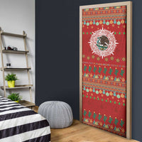 Mexico Merry Christmas Door Cover Mexican Cultural Emblem Xmas Style - Wonder Print Shop