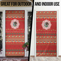 Mexico Merry Christmas Door Cover Mexican Cultural Emblem Xmas Style - Wonder Print Shop