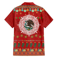 Mexico Merry Christmas Family Matching Mermaid Dress and Hawaiian Shirt Mexican Cultural Emblem Xmas Style - Wonder Print Shop