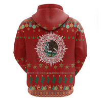 Mexico Merry Christmas Hoodie Mexican Cultural Emblem Xmas Style - Wonder Print Shop