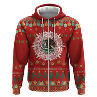 Mexico Merry Christmas Hoodie Mexican Cultural Emblem Xmas Style - Wonder Print Shop