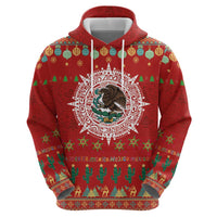Mexico Merry Christmas Hoodie Mexican Cultural Emblem Xmas Style - Wonder Print Shop