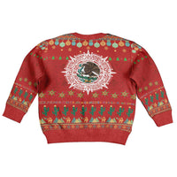 Mexico Merry Christmas Kid Ugly Christmas Sweater Mexican Cultural Emblem Xmas Style - Wonder Print Shop