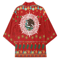 Mexico Merry Christmas Kimono Mexican Cultural Emblem Xmas Style - Wonder Print Shop