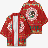 Mexico Merry Christmas Kimono Mexican Cultural Emblem Xmas Style - Wonder Print Shop