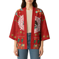 Mexico Merry Christmas Kimono Mexican Cultural Emblem Xmas Style - Wonder Print Shop
